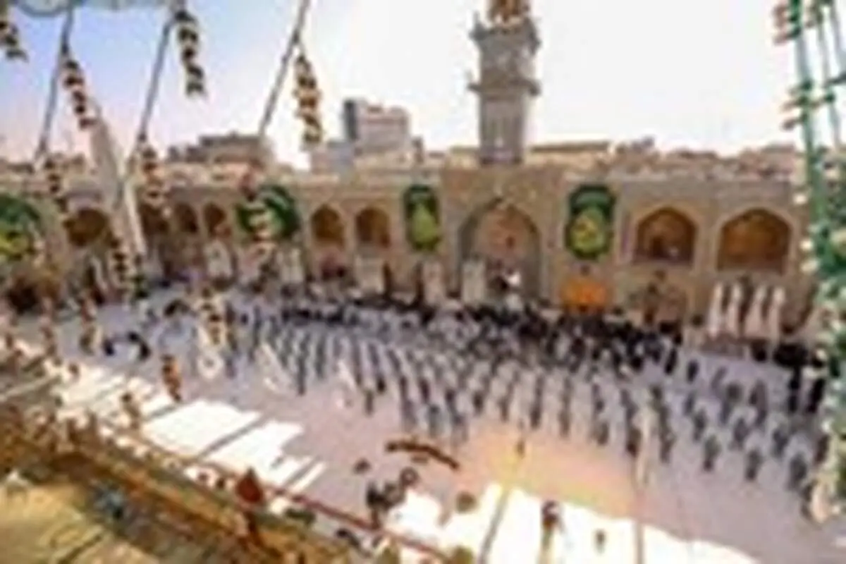 پرچم حرم حضرت علی (ع) تعویض شد
