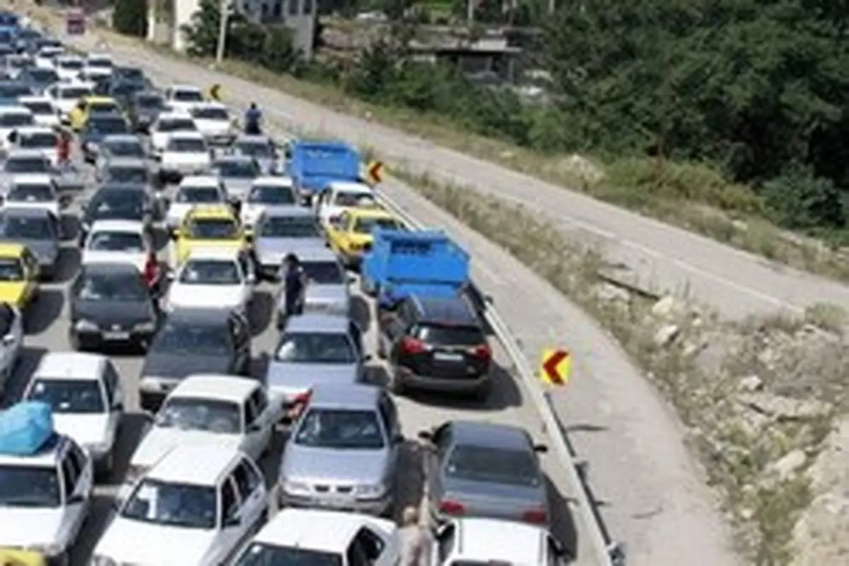 ترافیک در محور چالوس سنگین است