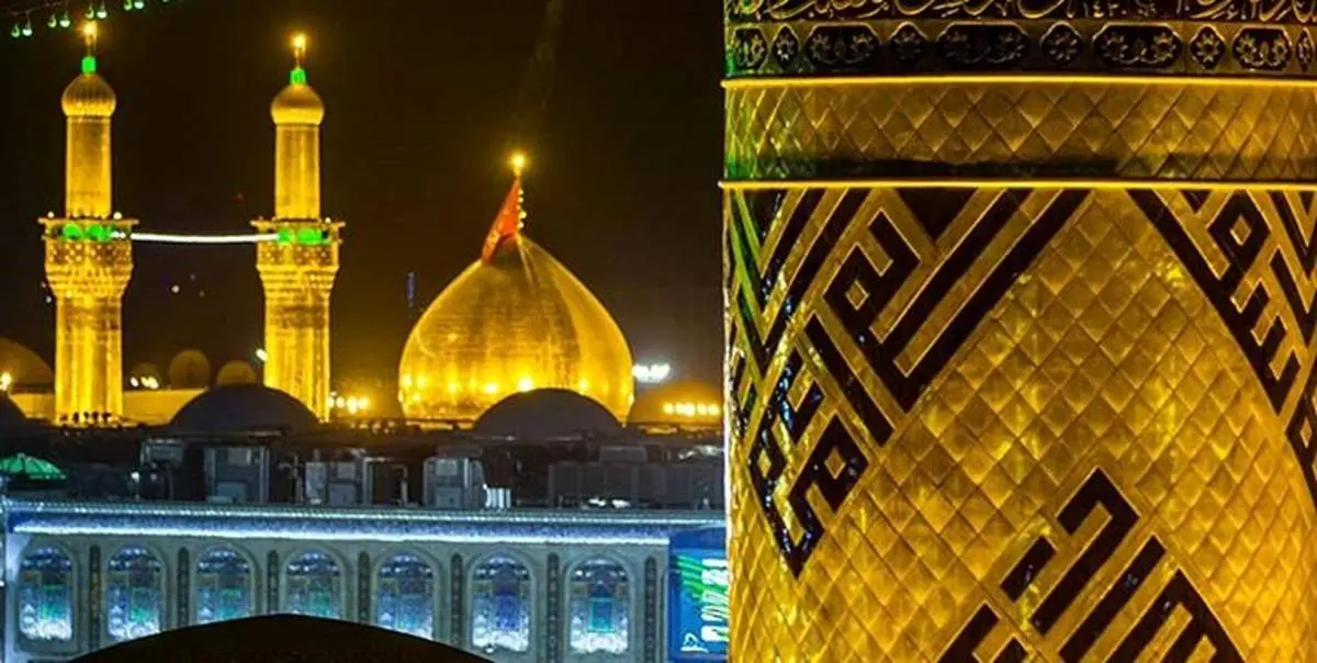 شستوشوی گنبد حرم امام حسین(ع) در آستانه محرم +فیلم