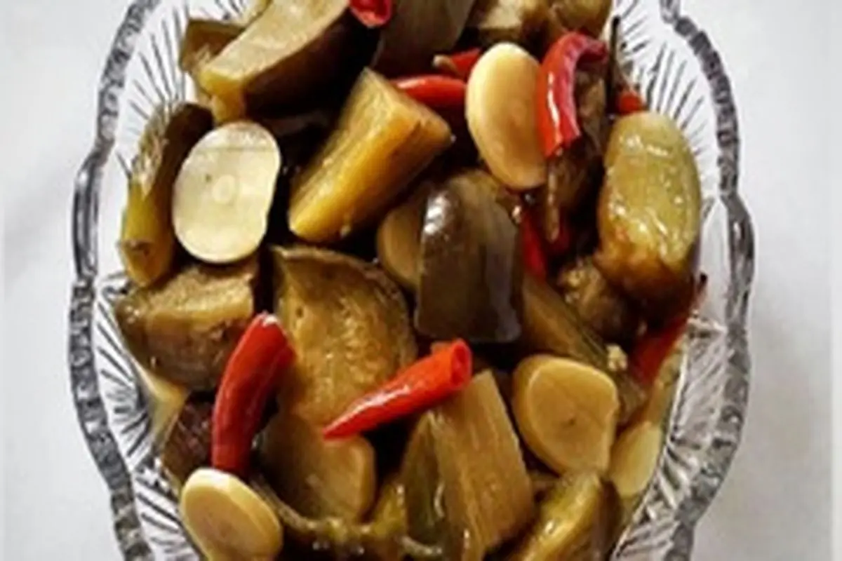 طرز تهیه ترشی بادمجان فوری
