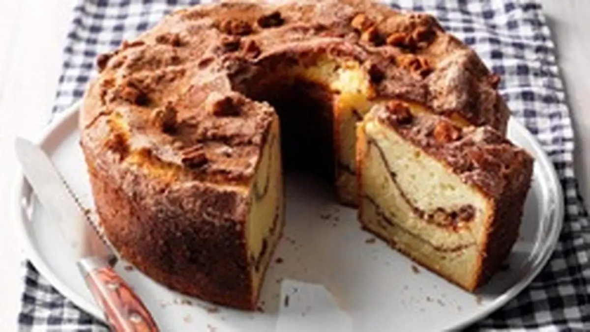 طرز تهیه کیک صبحانه دو رنگ خانگی