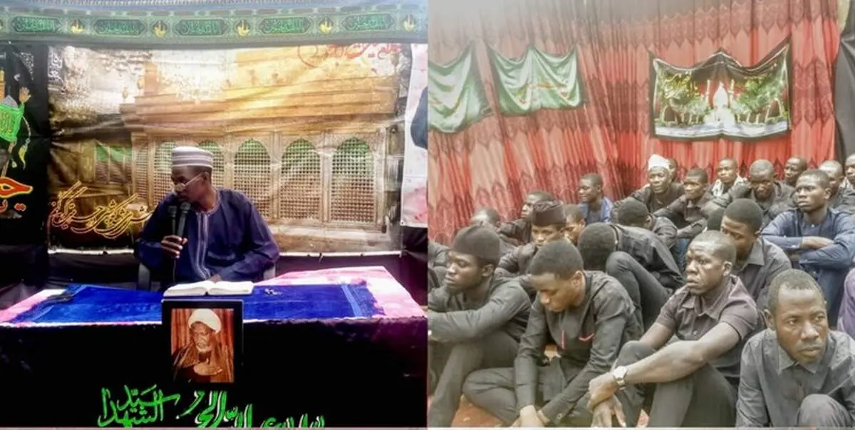 برگزاری مراسم عزاداری امام حسین (ع) از سوی هواداران شیخ الزکزاکی در ابوجا + فیلم