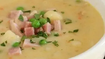 طرز تهیه سوپ سیب زمینی و ژامبون ساده