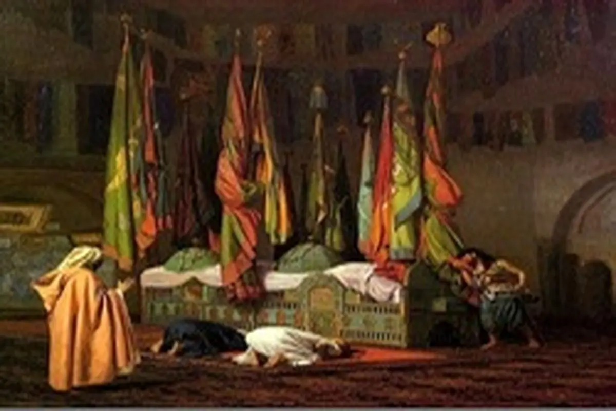تصویری از حرم امام حسین (ع) در قرن ۱۹ میلادی