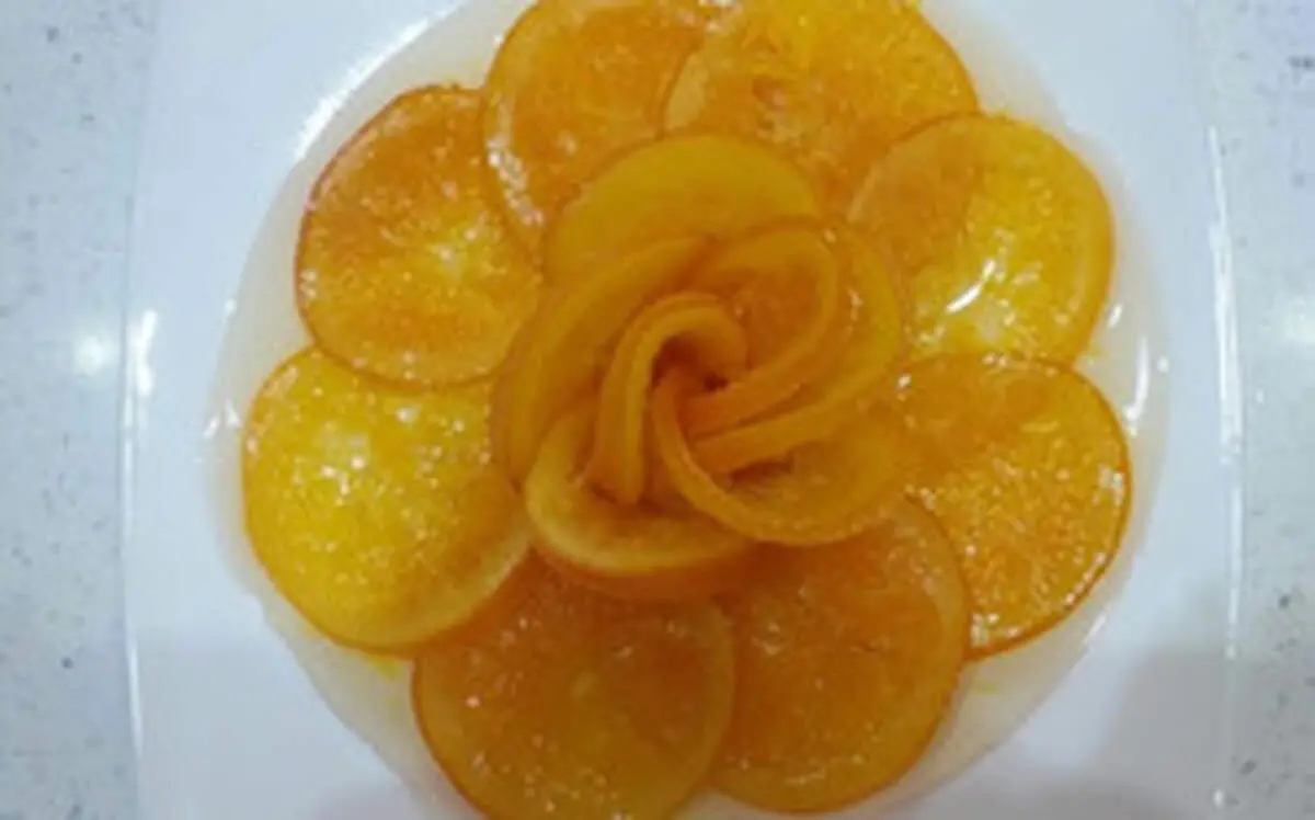 طرز تهیه مربا بالنگ به شکل گل رز