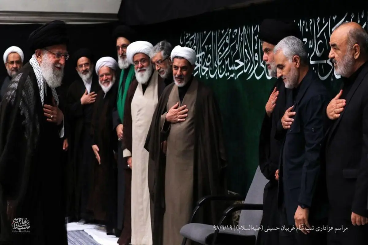 آخرین حضور سردار سلیمانی در مراسم عزاداری در بیت رهبری + عکس
