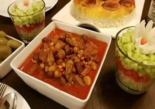 طرز تهیه خورش بامیه فوق العاده خوشمزه و مجلسی جنوبی