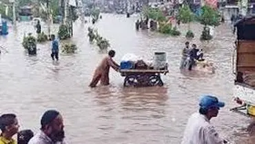 سیلاب بی‌سابقه در پاکستان/ ۲۲۰ نفر قربانی و صد‌ها تَن مصدوم شدند