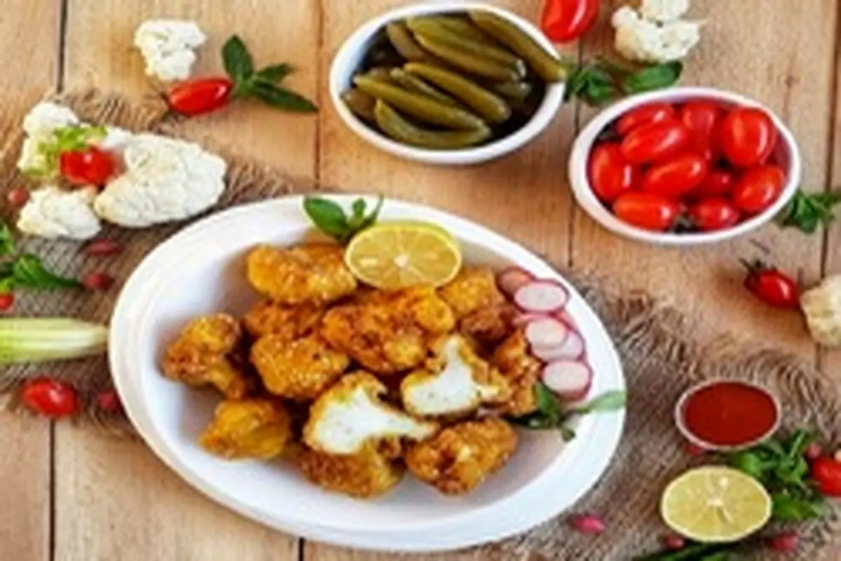 طرز تهیه گل کلم سوخاری برای کاهش وزن