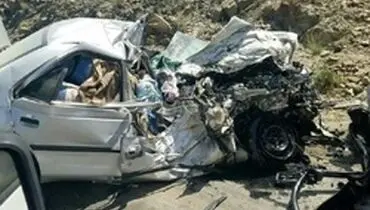 ۸ کشته و ۲ مجروح در برخورد پراید با پژو