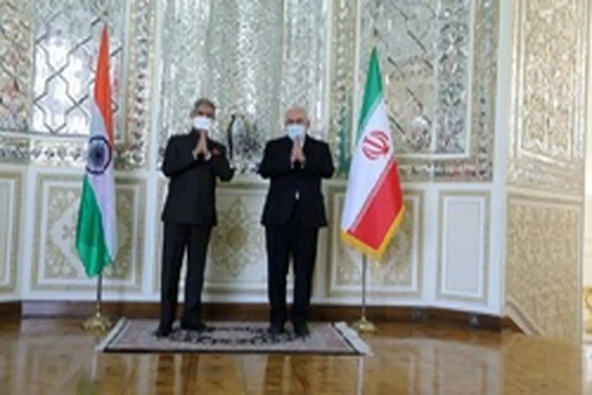 توئیت ظریف درباره رایزنی‌های امروزش با وزیر خارجه هند+عکس