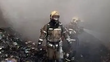 آتش‌سوزی انبار کالا در تهران ۲ مصدوم برجا گذاشت