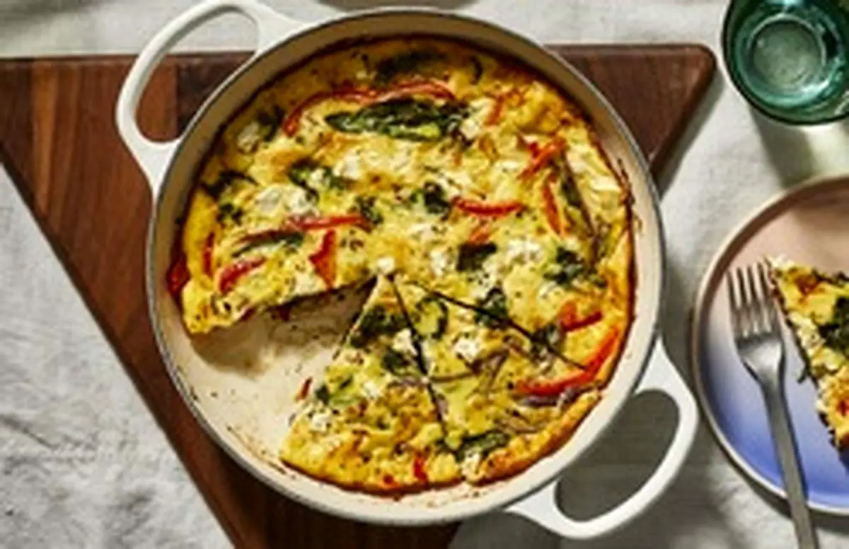 طرز تهیه فریتاتا پنیر و سبزیجات
