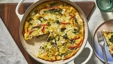طرز تهیه فریتاتا پنیر و سبزیجات