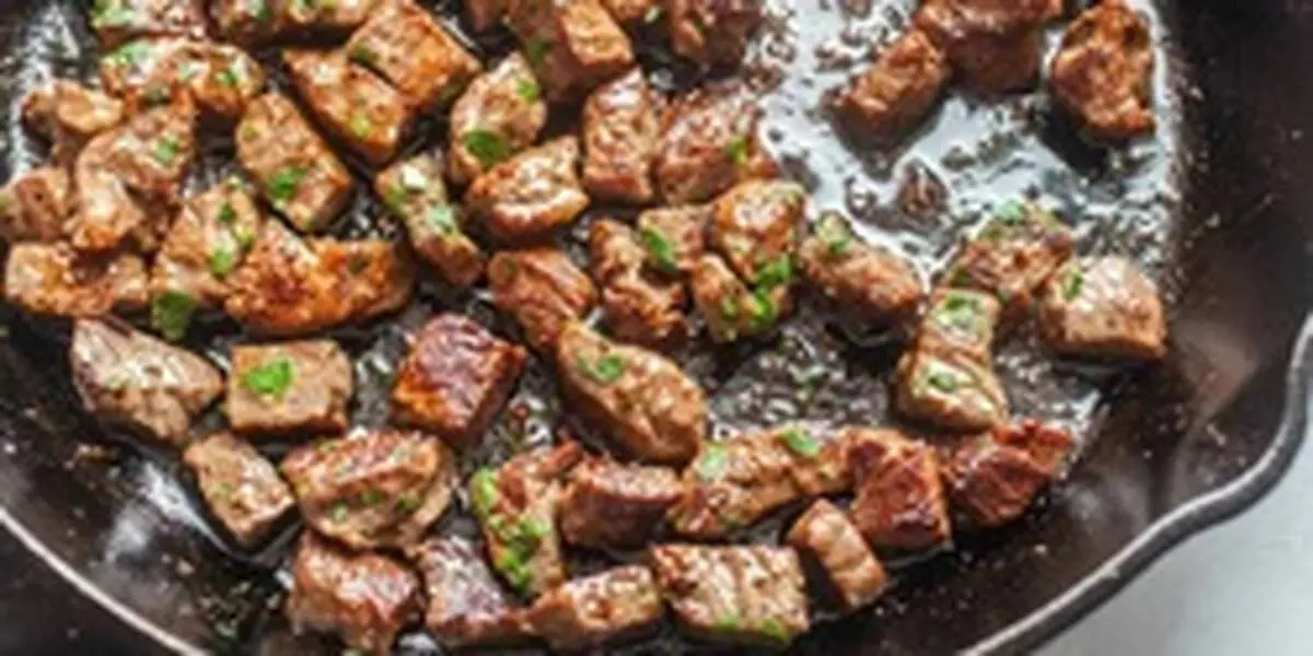 طرز تهیه استیک لقمه با طعم سیر