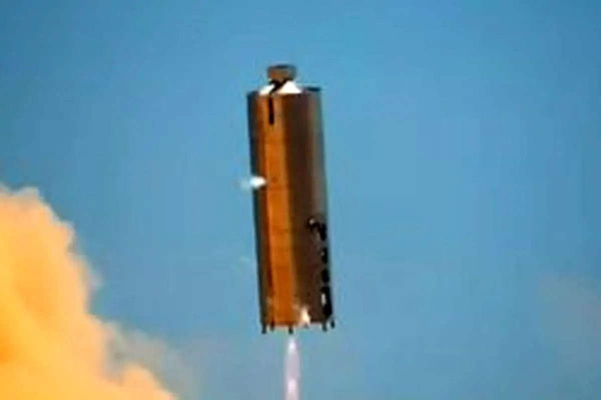 پرتاب آزمایشی نمونه اولیه موشک "استارشیپ" شرکت اسپیس ‌ایکس