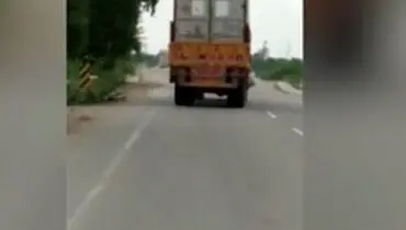 عاقبت دردناک راننده مست هندی + فیلم