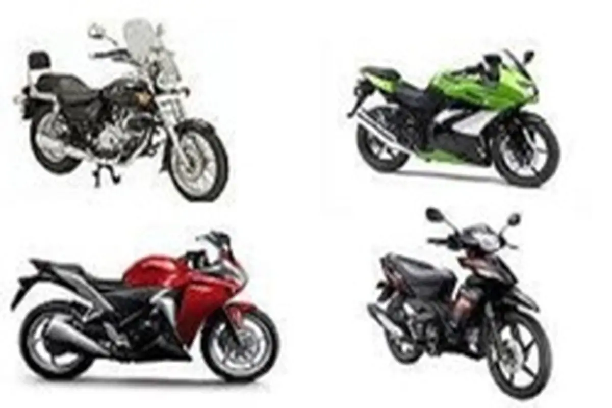 قیمت انواع موتورسیکلت در ۲۲ شهریور