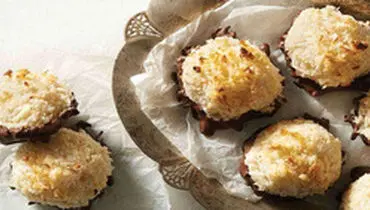 طرز تهیه شیرینی نارگیلی شیری (بدون فر)