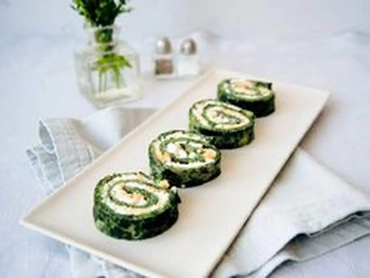 طرز تهیه رولت اسفناج، غذای متفاوت
