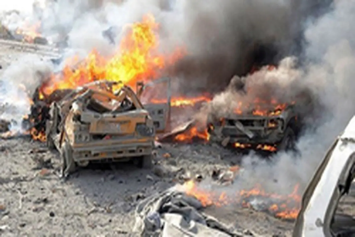 انفجار خودرو بر اثر حمله پهپادی در ادلب سوریه