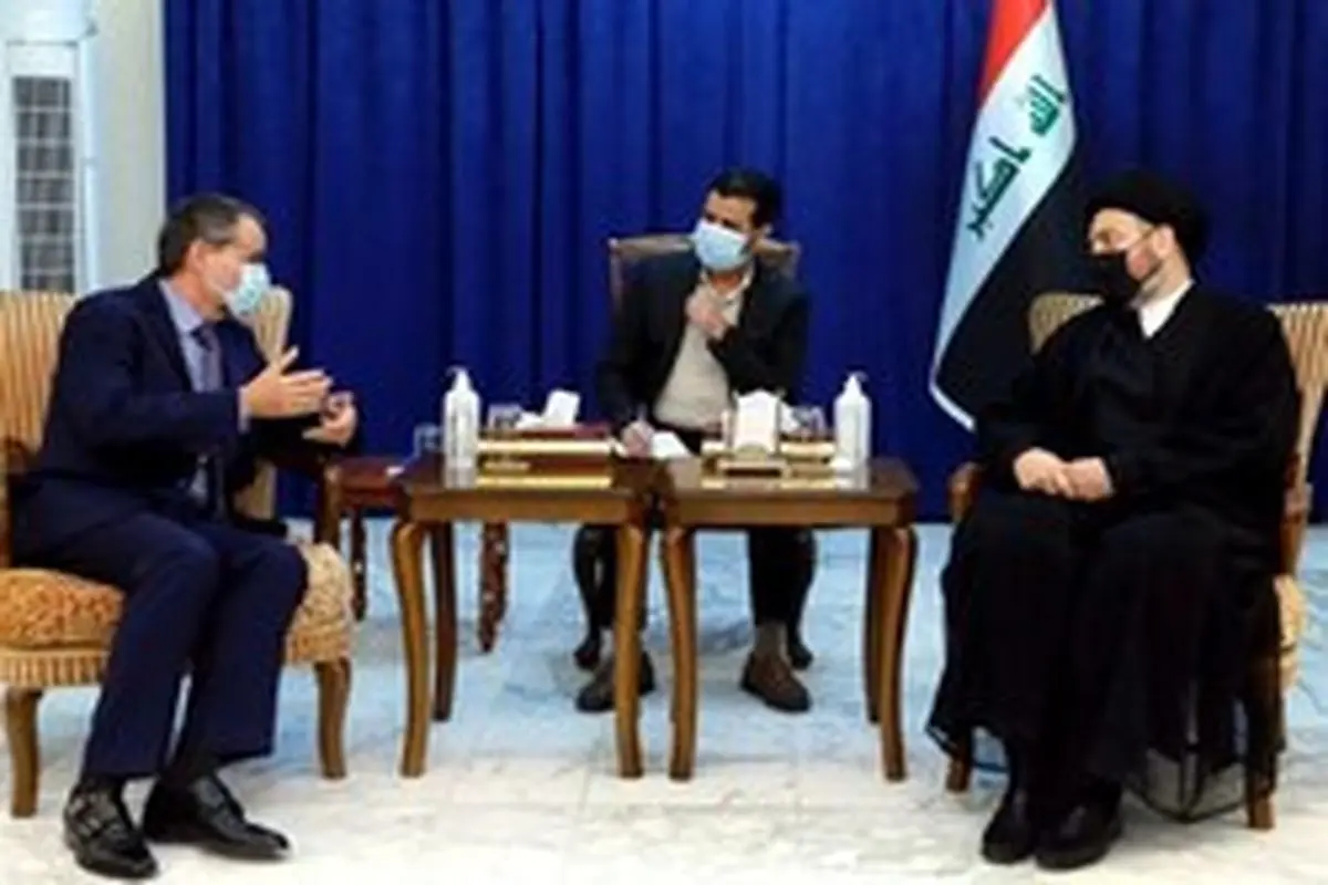 حکیم در دیدار هیئتی از اتحادیه اروپا: عراق آمادگی و توانایی حل نزاع‌های منطقه را دارد