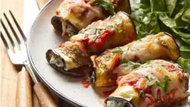 طرز تهیه رول بادمجان پنیری، فینگرفود خوشمزه