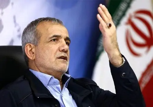پزشکیان و خانواده اش در کنار  سید محمد خاتمی+عکس