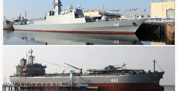 پایگاه شناوری «کردستان» و ناوشکن «سهند» به نیروی دریایی ارتش ملحق شد
