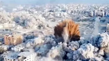 لحظه انهدام تونلهای حماس در غزه+ فیلم