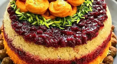 طرز تهیه آلبالو پلو با گوشت قلقلی