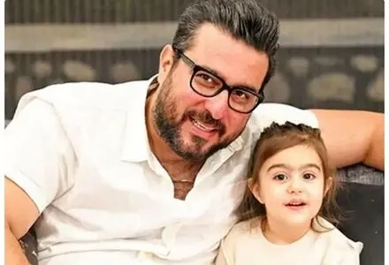 محسن کیایی با انتشار عکس دخترش دل‌ها را برد!