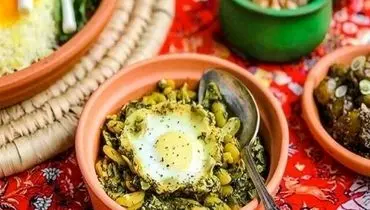 طرز تهیه خشکاویج با باقالی تازه