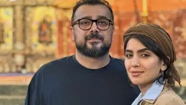 قاب عکس عیدانه دو نفره جذاب؛ مونا کرمی و سپند امیرسلیمانی 