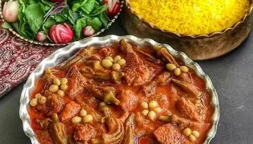  راز خوشمزه و غلیظ شدن خورش بامیه با ادویه مخصوص
