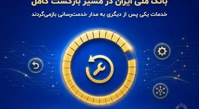 بانک ملی ایران در مسیر بازگشت کامل؛ خدمات یکی پس از دیگری به مدار خدمت‌رسانی بازمی‌گردند