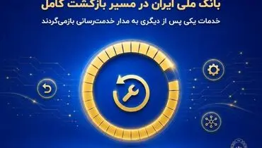 بانک ملی ایران در مسیر بازگشت کامل؛ خدمات یکی پس از دیگری به مدار خدمت‌رسانی بازمی‌گردند