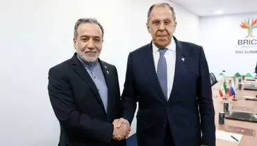 عراقچی و لاروف در حاشیه اجلاس بریکس دیدار و گفتگو کردند + جزئیات