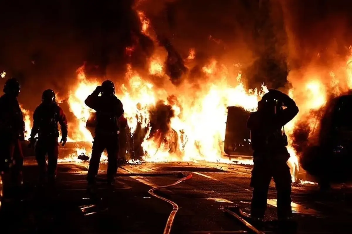 آتش سوزی در لیورپول انگلیس+فیلم