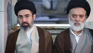 حضور فرزند رهبر انقلاب در مراسم تشییع پیکر شهید رئیسی +عکس