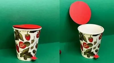 فقط با دو لیوان یکبار مصرف، سطل رومیزی برای کودکان بسازید+ فیلم
