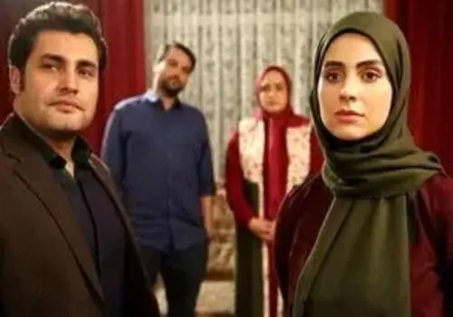 «ویدا جوان و امیرمحمد زند» در اتاق گریم سریال «ماه و پلنگ»
