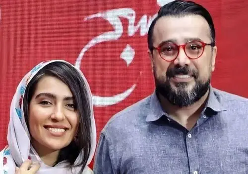 قاب عاشقانه‌ای از مونا کرمی و سپند امیرسلیمانی در فضای مجازی!