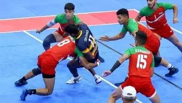 صعود پسران کبدی ایران به فینال بازی‌های آسیایی جوانان بحرین 