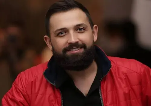 استایل خاص محسن افشانی و همسرش در یک مراسم+ عکس