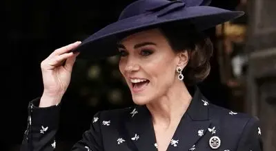 شاهزاده خانم ولز با گوشواره های دایانای فقید و گردنبند مروارید رئیس جمهوری آلمان را همراهی کرد+تصاویر 