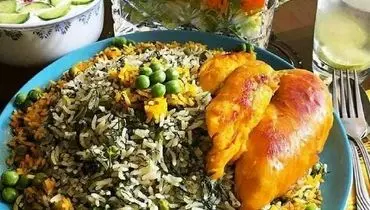 طرز تهیه نخودپلو با مرغ مجلسی
