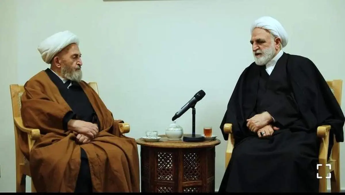 رئیس قوه قضاییه با آیتالله سبحانی دیدار کرد