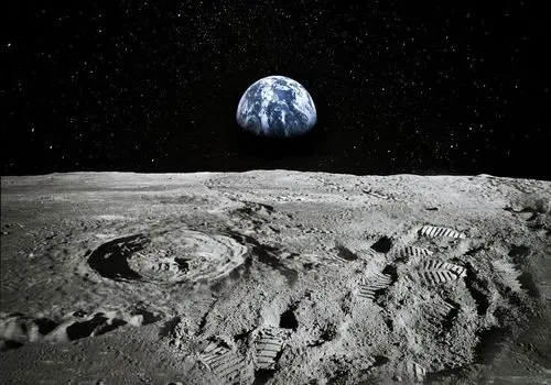 نمای ماه از ایستگاه فضایی اینگونه است+عکس