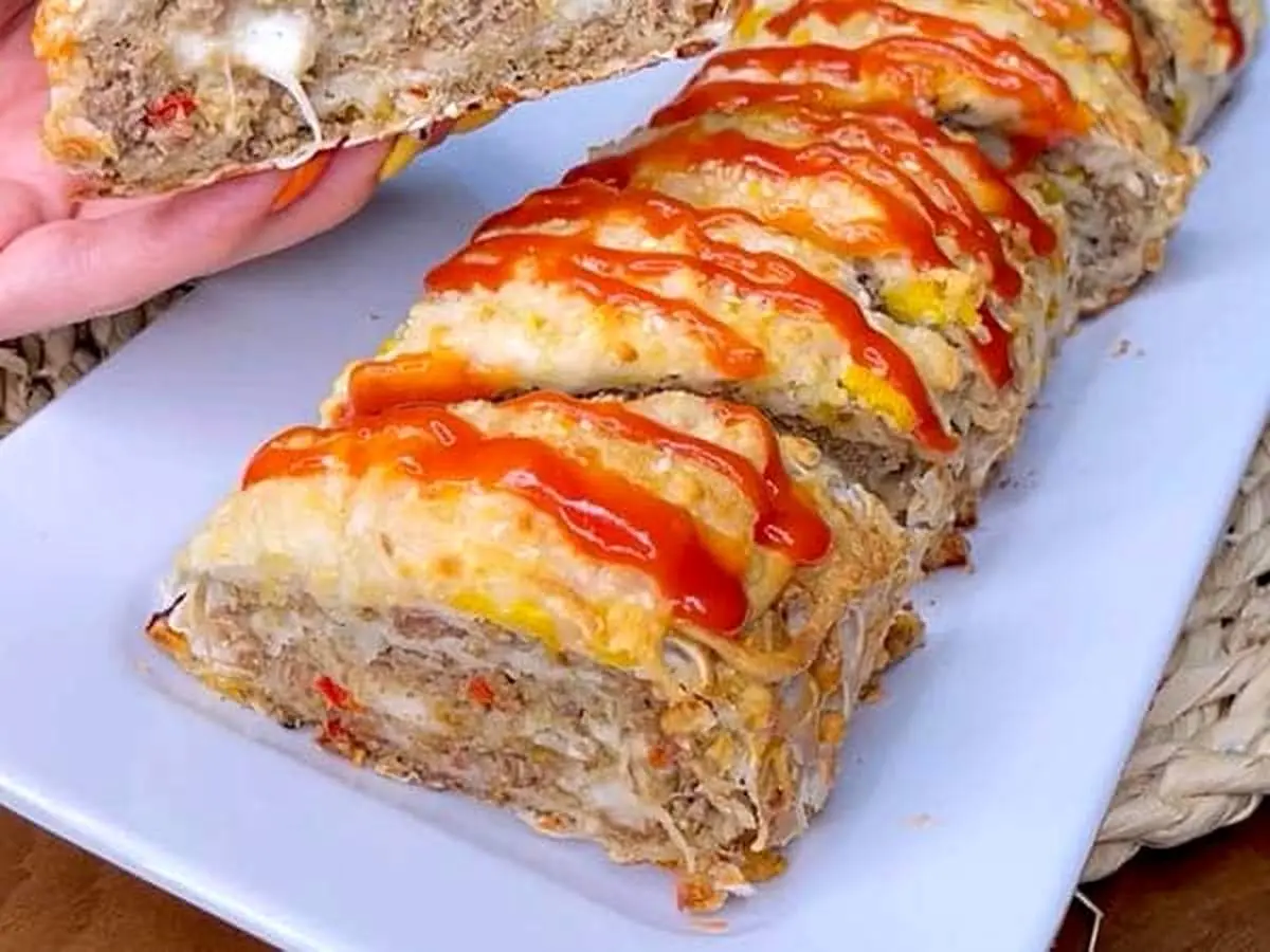 این رولت گوشت محبوب و فوری را با نان لواش درست کنید